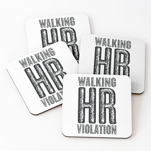 Item preview, Vintage Walking HR Violation - Black Text  designed and sold by Whimsical  Thinker.