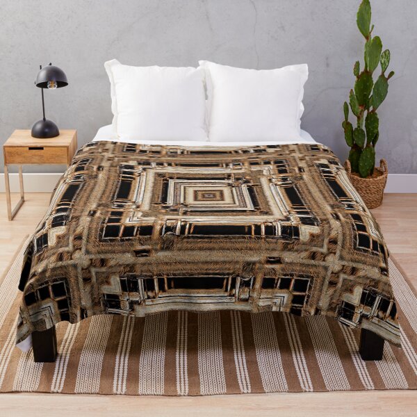 Item preview, irregular grid pattern in grey and copper colours designed and sold by mister-john.