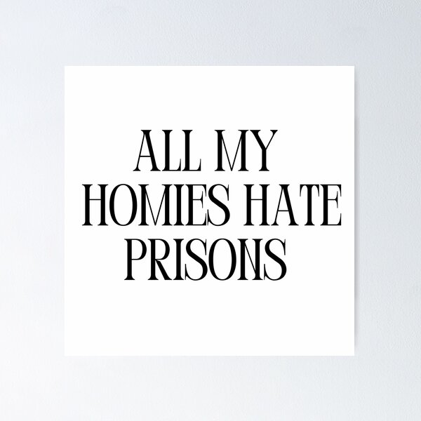 Artikelvorschau, All my homies hate prisons 10 entworfen und verkauft von Teesgeek.