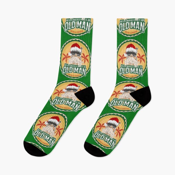 Artikelvorschau, Unterschätze niemals einen alten Mann mit einer Drohne entworfen und verkauft von funpix-shop.