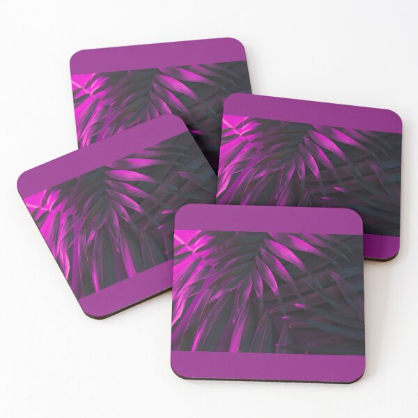 Item preview, Neon Purple Tropical Palm Leaves  designed and sold by branaghbel.