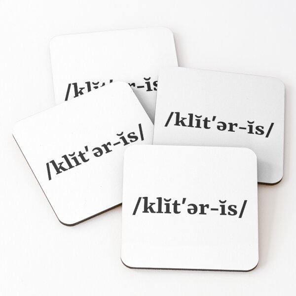 Item preview, Phonetic spelling of Clitoris    designed and sold by HandCraftedStud.