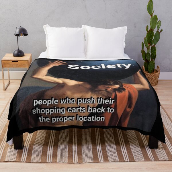 Item preview, People who push their shopping cart back to the proper location - Thanksgiving, Christmas And Birthday Party Gift Ideas for Classic Memes Lovers and Fans designed and sold by Memeing Everything.