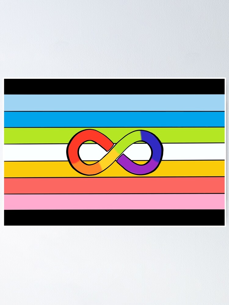 Queer Neurodivergent Pride Flag Poster For Sale By Faolansforge