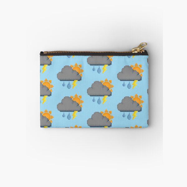 Item preview, Retro Grumpy Sunny Rain Storm Pixel Design designed and sold by 8BitTrip.