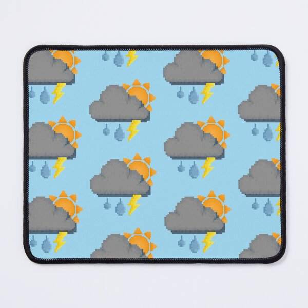 Item preview, Retro Grumpy Sunny Rain Storm Pixel Design designed and sold by 8BitTrip.