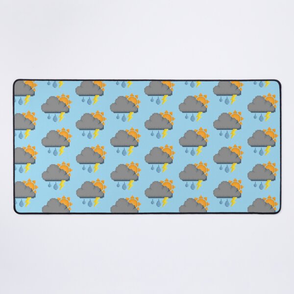 Item preview, Retro Grumpy Sunny Rain Storm Pixel Design designed and sold by 8BitTrip.