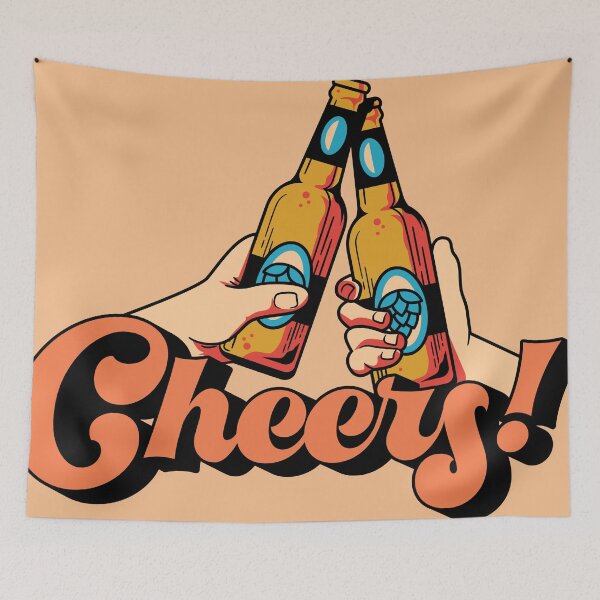 Item preview, Beer Drinking Cheers Retro designed and sold by faizaart.