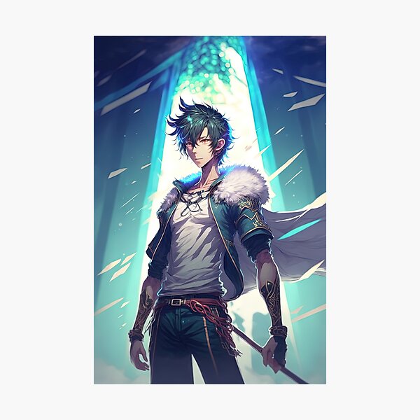 Item preview, Genshin Impact Venti Fan Art designed and sold by stickertopic.