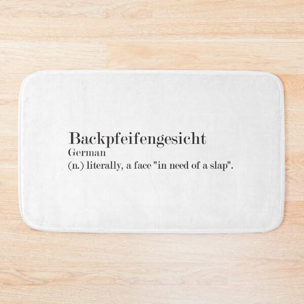 Item preview, Backpfeifengesicht - German - Funny Word Definition designed and sold by Zooone.