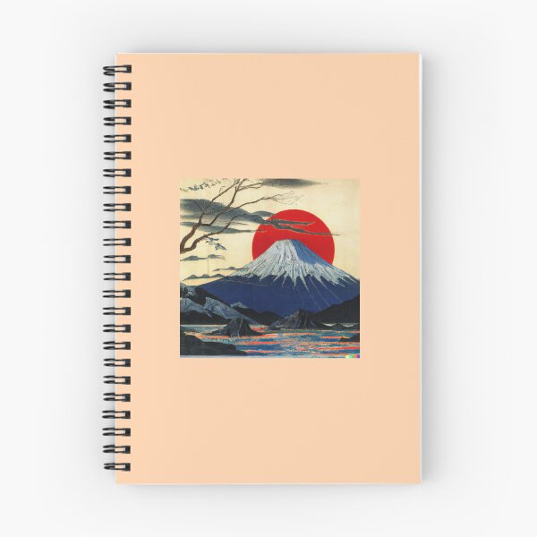 Item preview, Pintura Ukiyo-e del monte Fuji al atardecer designed and sold by Dareshift.