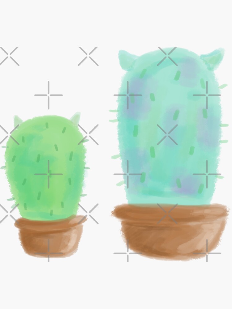 Mike and Sully, Cactus, Monsters, Inc by ellietography