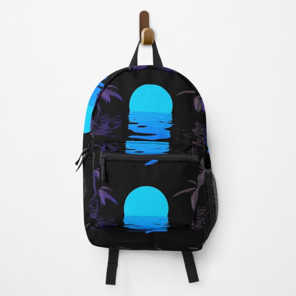Item preview, Full Moon set On A Beach With Palm Trees designed and sold by Mahe-Art.
