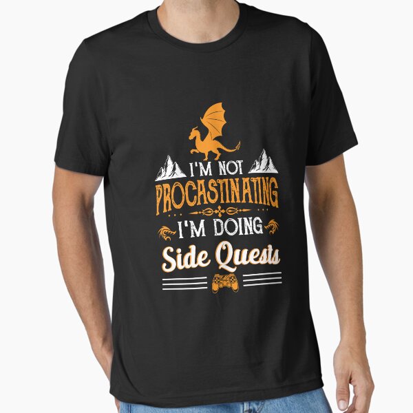 Item preview, Procrastinating Side Quests Gamer Procrastination designed and sold by Lenny Stahl.