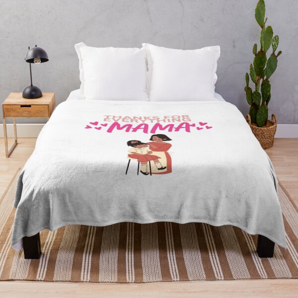 Item preview, Thanks for Everything Mama - Mom & Daughter Illustration designed and sold by Trendy-Now.
