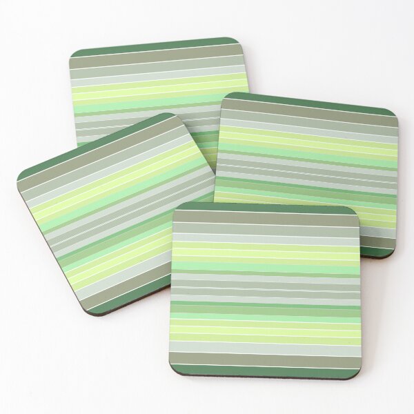Item preview, Stripes green palette Christmas special  designed and sold by DreamKaracters.