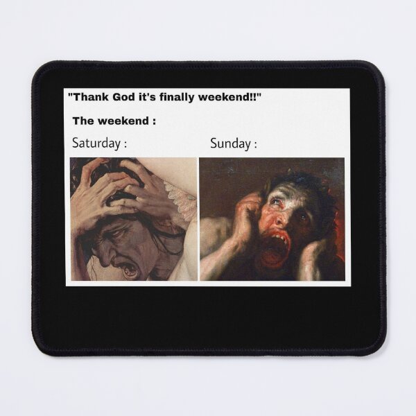 Item preview, Thank God it's finally the weekend - Thanksgiving, Christmas And Birthday Party Gift Ideas for Classic Memes Lovers and Fans designed and sold by Memeing Everything.