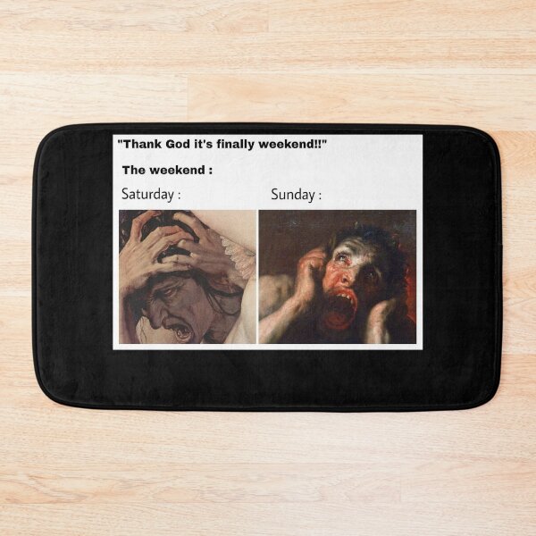 Item preview, Thank God it's finally the weekend - Thanksgiving, Christmas And Birthday Party Gift Ideas for Classic Memes Lovers and Fans designed and sold by Memeing Everything.