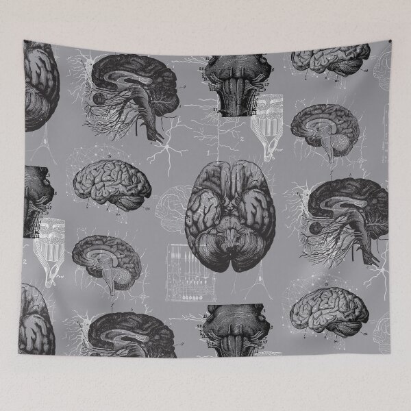 Item preview, Vintage human brain anatomy  designed and sold by Preslava Genova.