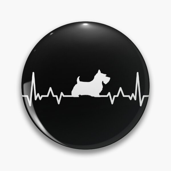 Item preview, Funny Scottish Terrier Dog Heartbeat designed and sold by shokA Design.