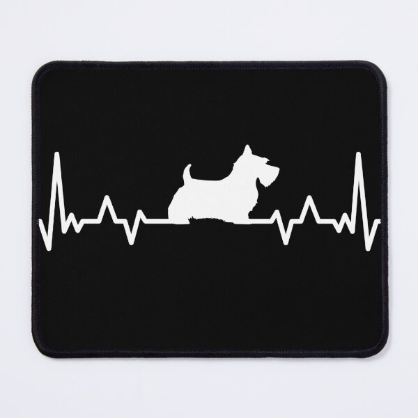 Item preview, Funny Scottish Terrier Dog Heartbeat designed and sold by shokA Design.