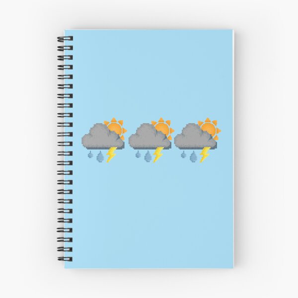 Item preview, Retro Grumpy Sunny Rain Storm Pixel Design designed and sold by 8BitTrip.