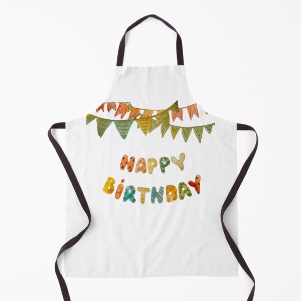 Artikelvorschau, Happy birthday letters colorful flags a watercolor entworfen und verkauft von Yana Mustafina | Boho Soulful Designs.