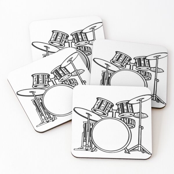 Item preview, drum set drawing designed and sold by lionjak.