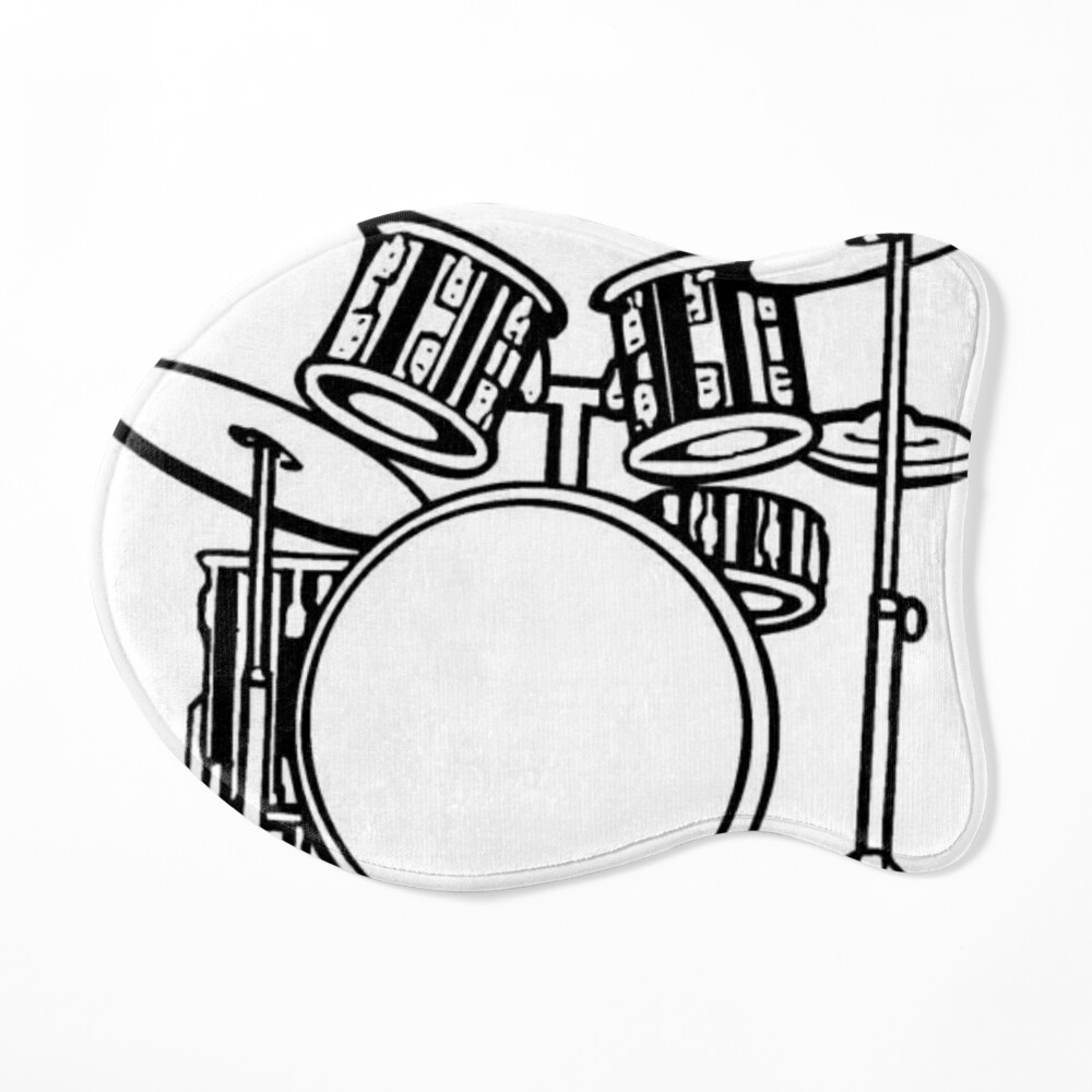 Hand Drawn Illustration Of Drum Kit. Isolated On White Royalty Free SVG,  Cliparts, Vectors, and Stock Illustration. Image 59173428.