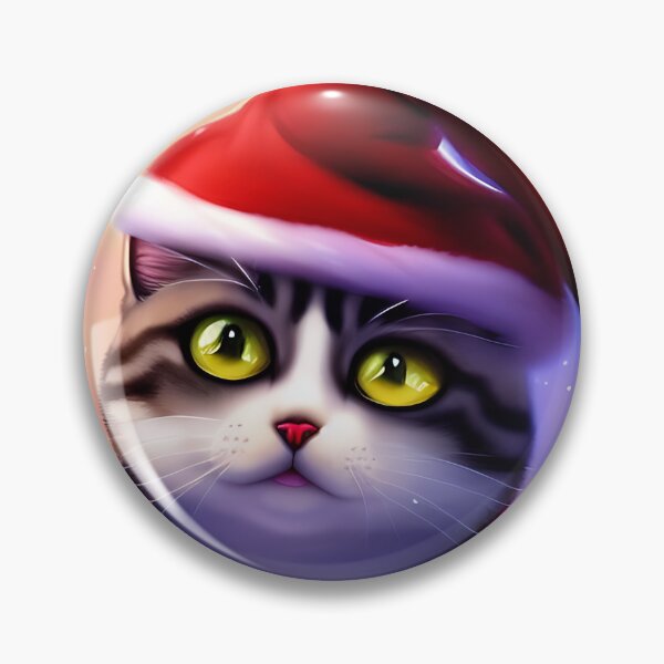 Item preview, Christmas Cat Closeup designed and sold by ArtificialCraft.