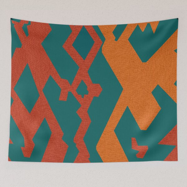 Item preview, Tajsuxx Teal and Orange Boho designed and sold by meggydesigns.