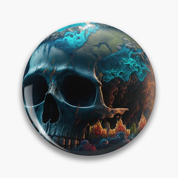 Item preview, Pirate skull in the caribbean ocean in a cover designed and sold by Paraverse.