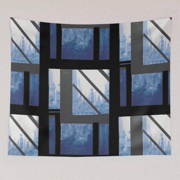 Item preview, Blue Cityscape designed and sold by BlackArtichoke.