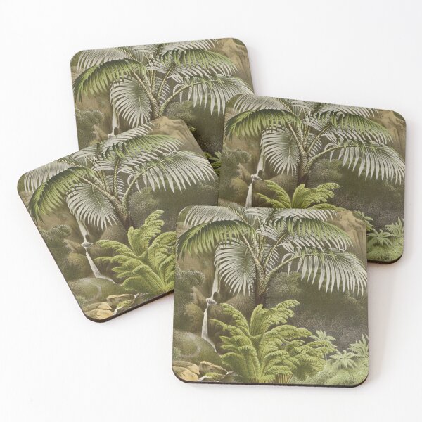 Item preview, Jungle palms, Tropical palms vintage nature, botanical designed and sold by LeAllureVintage.