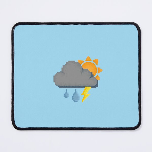 Item preview, Retro Grumpy Sunny Rain Storm Pixel Design designed and sold by 8BitTrip.