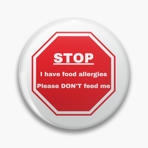 Item preview, STOP I have food allergies designed and sold by GoodMoodFood.