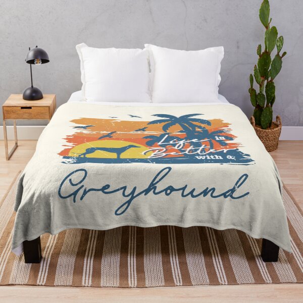 Item preview, Life is Better With Greyhound Beach Sunset Retro Vintage designed and sold by rafaeltto.