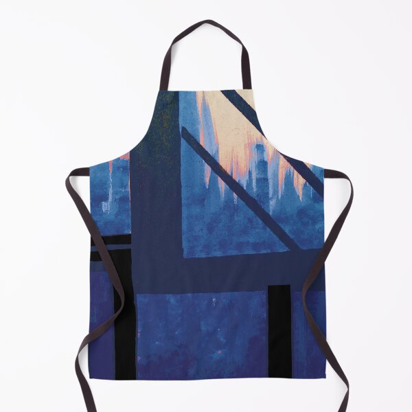Item preview, Blue Cityscape early evening  designed and sold by BlackArtichoke.