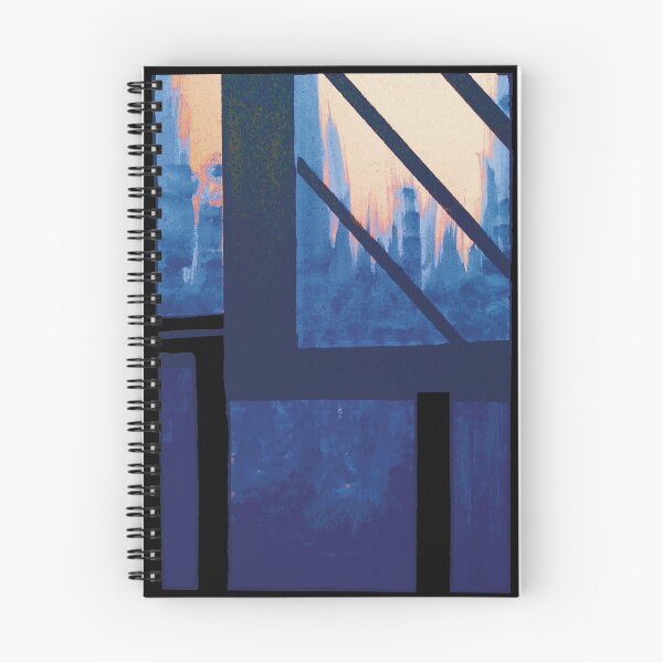 Item preview, Blue Cityscape early evening  designed and sold by BlackArtichoke.