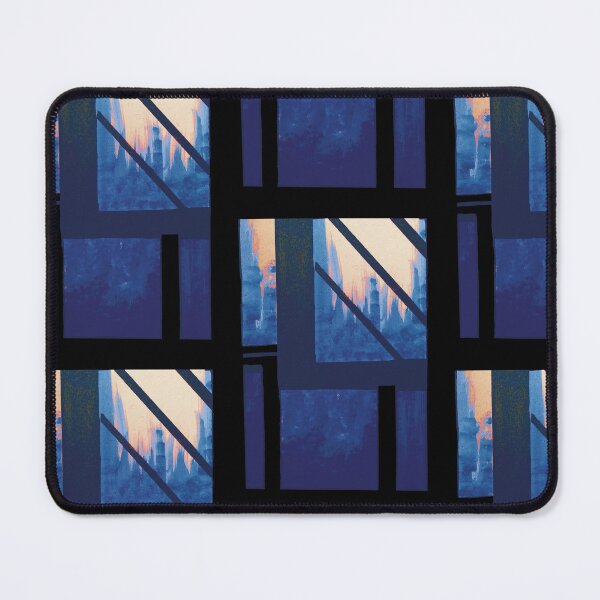 Item preview, Blue Cityscape early evening  designed and sold by BlackArtichoke.