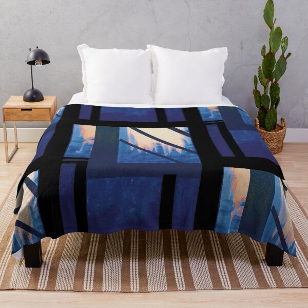 Item preview, Blue Cityscape early evening  designed and sold by BlackArtichoke.