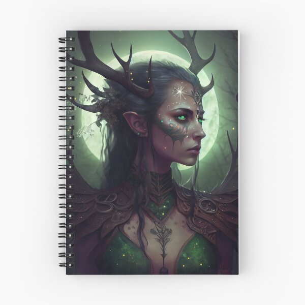 Item preview, Beautiful elfic woman queen of the forest designed and sold by ladarkepoque.
