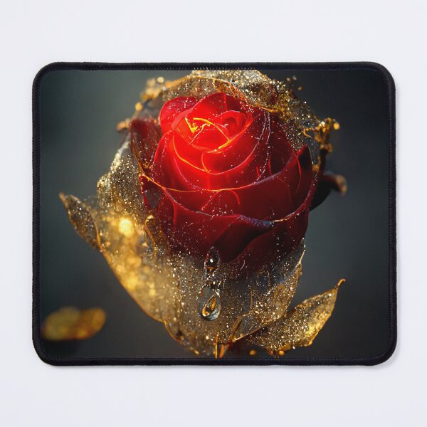 Item preview, glowing red rose designed and sold by EnjoyDigitalArt.