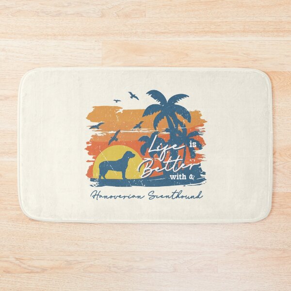Item preview, Life is Better With Hanoverian Scenthound Beach Sunset Retro Vintage designed and sold by rafaeltto.