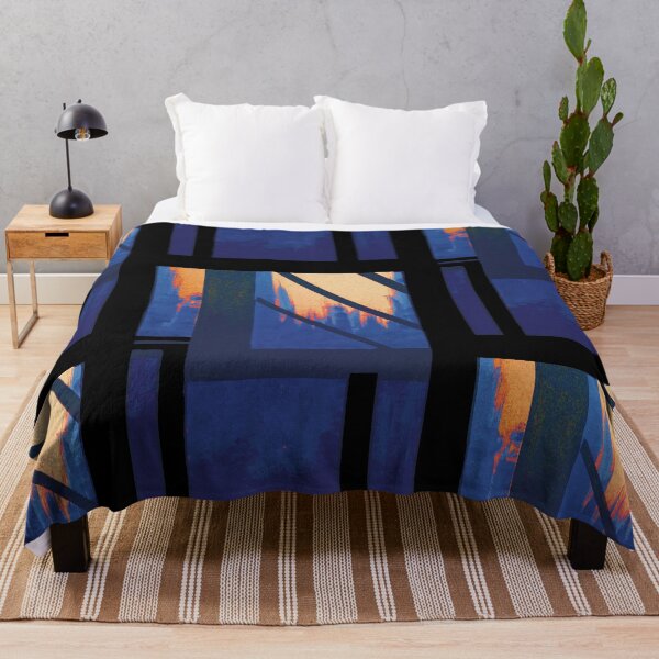 Item preview, Blue Cityscape evening designed and sold by BlackArtichoke.