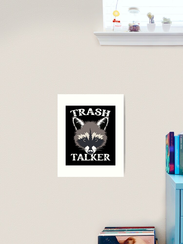 Trash Talker Raccoon Sticker for Sale by PeachesMommy