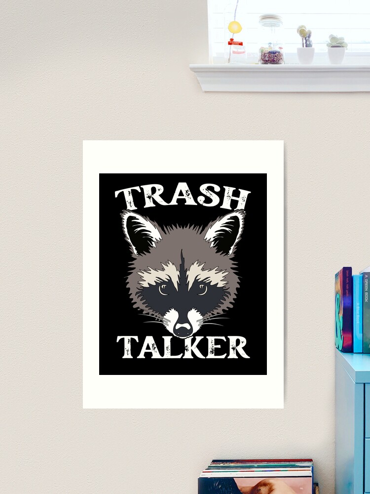 Trash Talker Raccoon Sticker for Sale by PeachesMommy