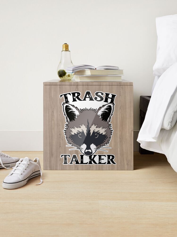 Trash Talker Raccoon Sticker for Sale by PeachesMommy