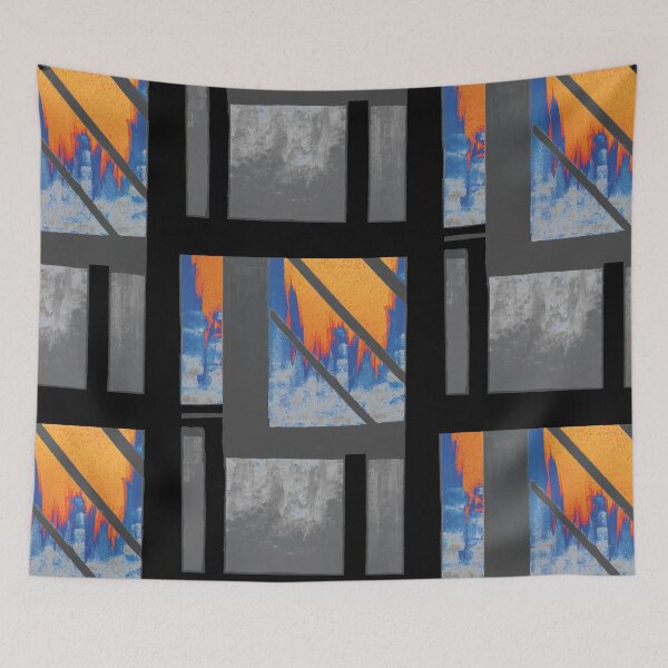Item preview, Blue Cityscape night designed and sold by BlackArtichoke.