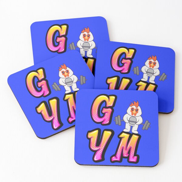 Item preview, Rooster lifting weights - gym designed and sold by OMdesign10.